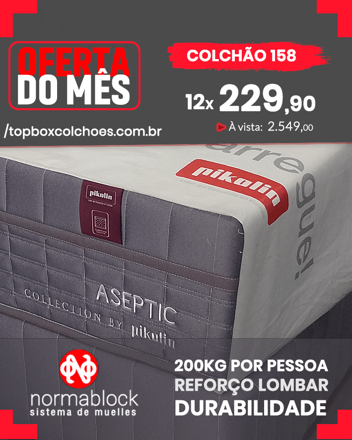 Colchão Queen Aseptic Pikolin
